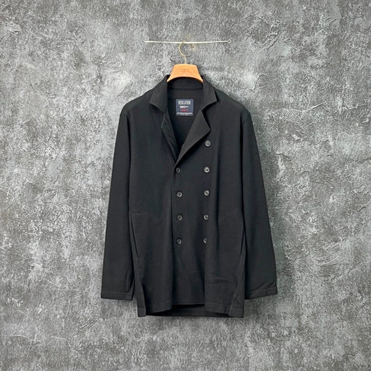 Yohji Yamamoto Black Button Coat