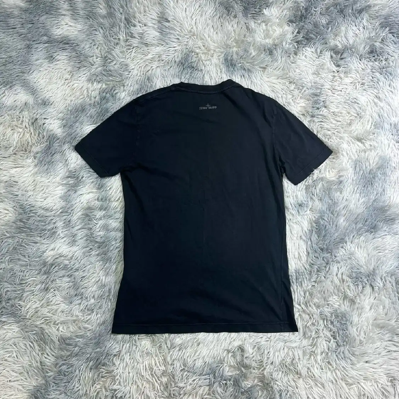 Stone Island Men's Black Cotton T-Shirt 0089