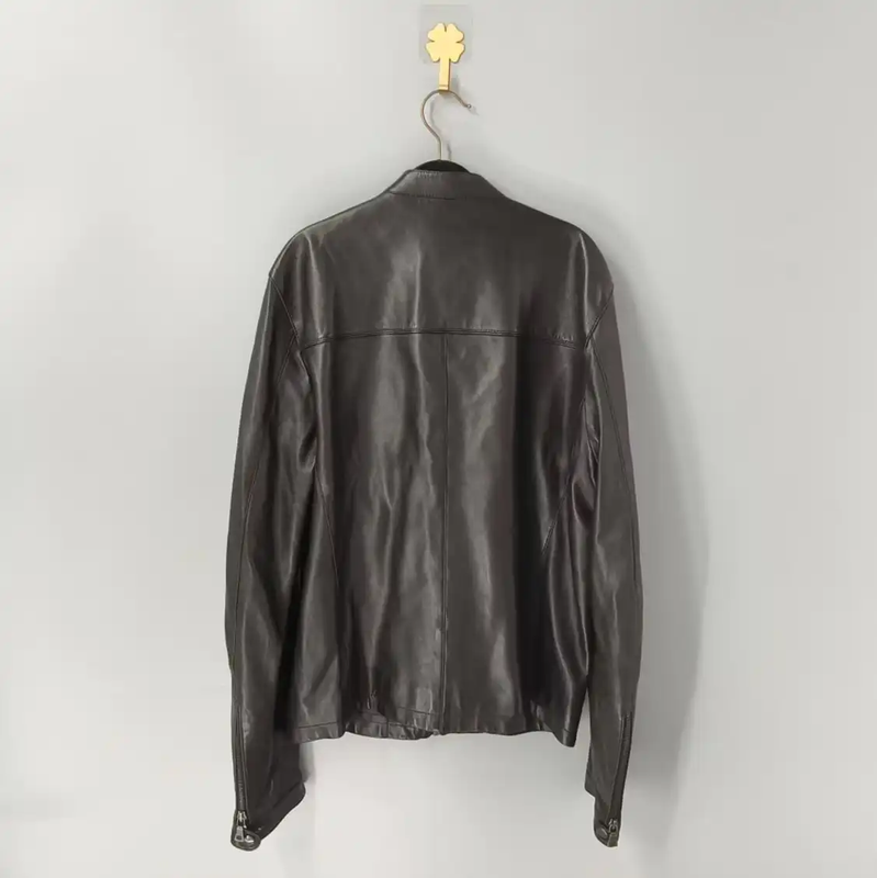 Prada Black Leather Men's Jacket