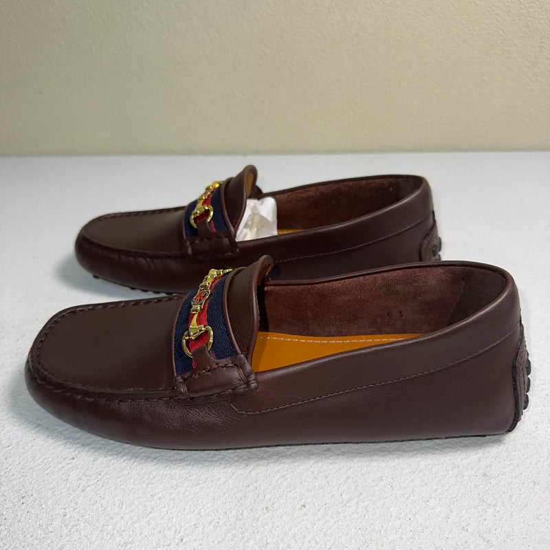 Gucci Brown Leather Horsebit Casual Shoes for Men 0079