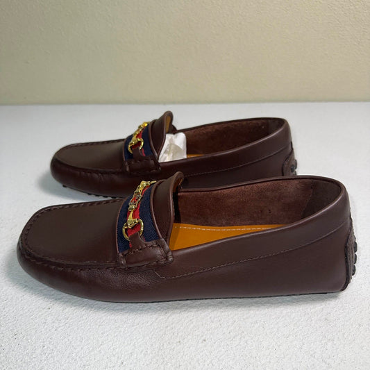 Gucci Brown Leather Horsebit Casual Shoes for Men 0079
