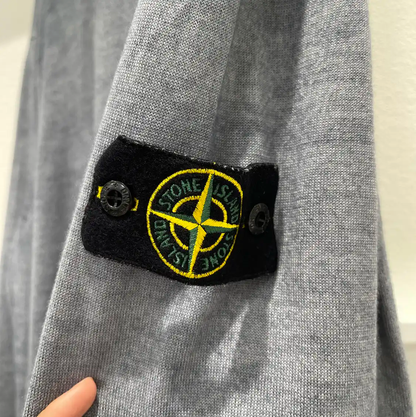 Stone Island Men's Gray Long Sleeve Knit Sweater 0089