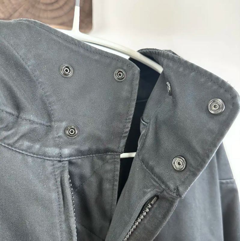 Stone Island Black Cotton Blend Jacket 0089