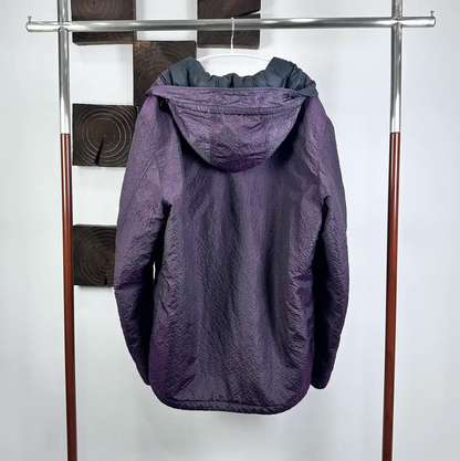 Stone Island Purple Cotton Blend Oversized Jacket 0089