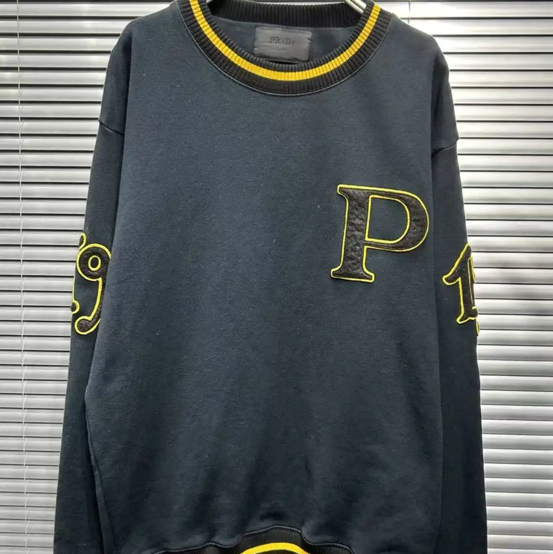 Prada Black Cotton Sweatshirt for Men
