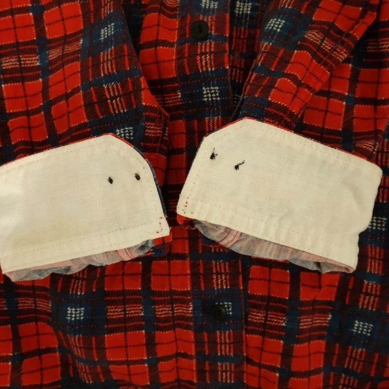 Red Plaid Long Sleeve Shirt by Visvim