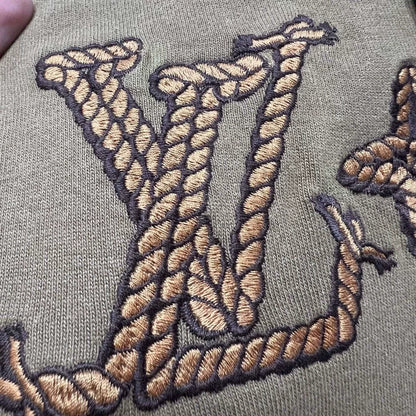 Louis Vuitton Rope Knot Embroidered Logo Tee-yf