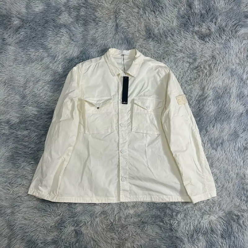 Stone Island Casual White Outerwear for Men 0089
