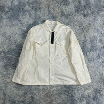 Stone Island Casual White Outerwear for Men 0089