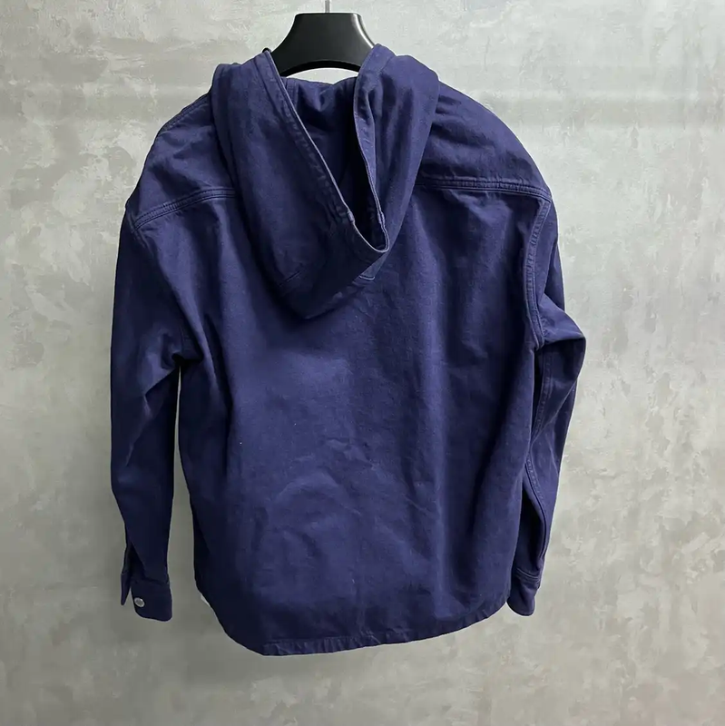 Prada Blue Denim Hooded Jacket