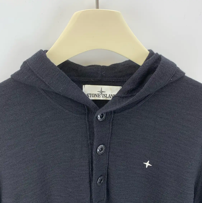 Stone Island Black Wool Knit Pullover for Men 0089