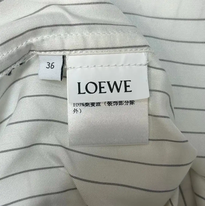 Loewe Men's Silk Embroidered Long Sleeve Shirt 0089