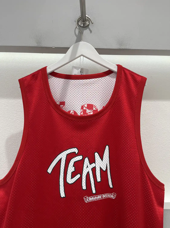 Chrome Hearts Summer Red Graphic Sleeveless Tee 0089