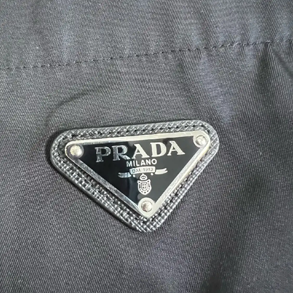 Prada Black Cotton Oversized Men's Jacket