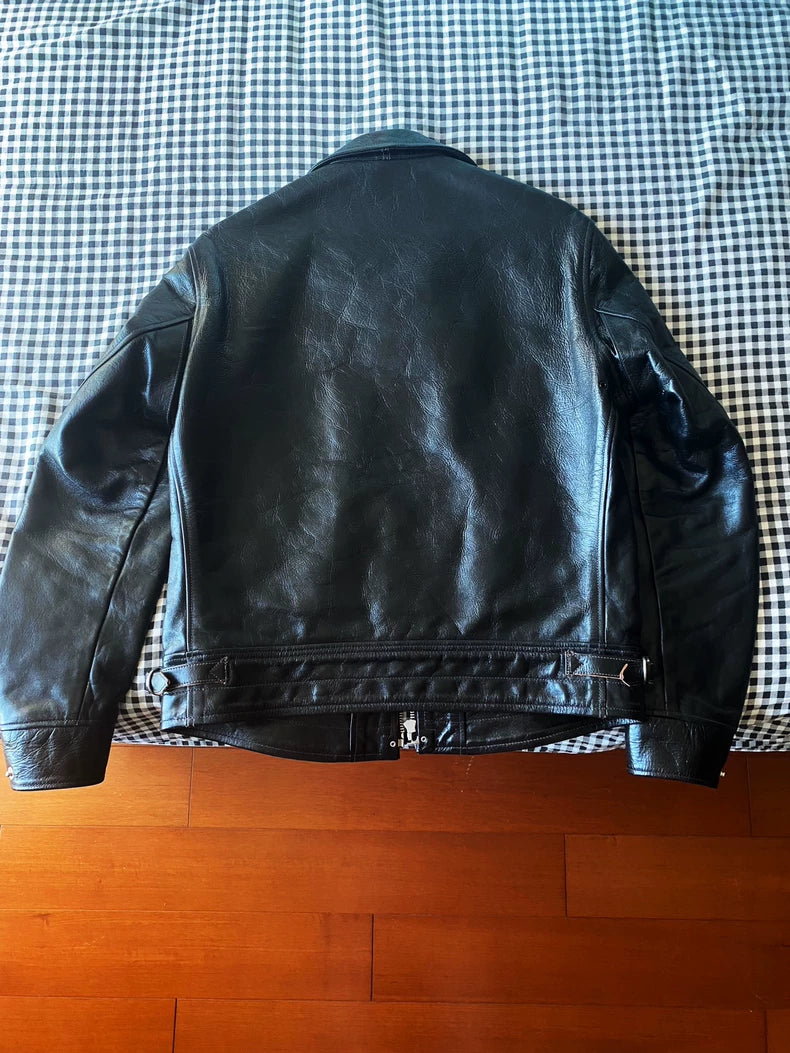 Black Leather Jacket by Freewheelers