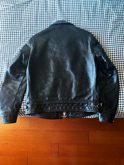 Black Leather Jacket by Freewheelers