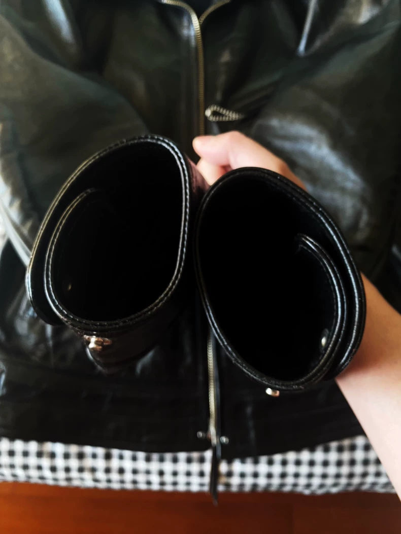 Black Leather Jacket by Freewheelers