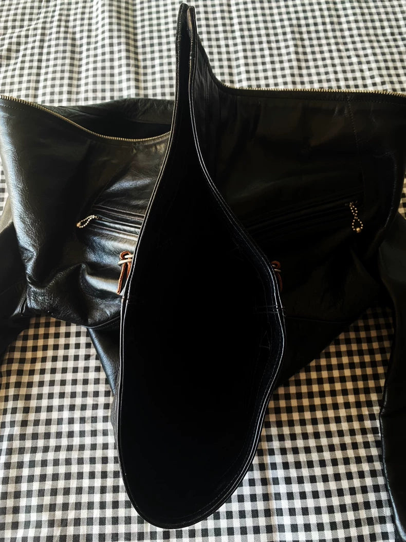 Black Leather Jacket by Freewheelers