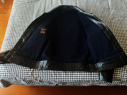 Black Leather Jacket by Freewheelers