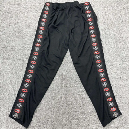 Chrome Hearts Black Cotton Embroidered Casual Pants 0089