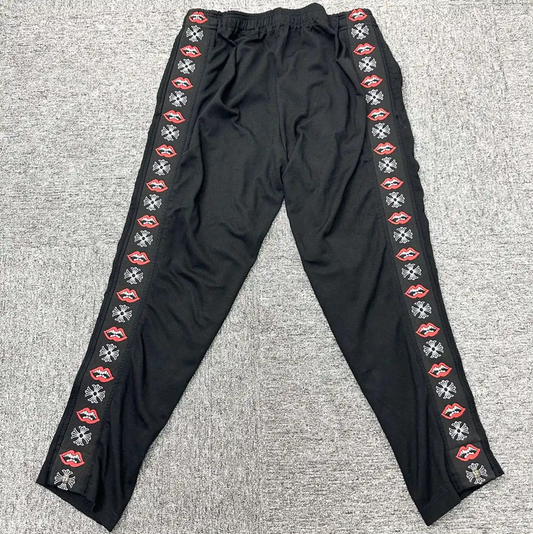 Chrome Hearts Black Cotton Embroidered Casual Pants 0089