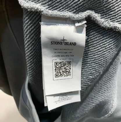 Stone Island Blue Cotton Men’s Sweatshirt 0089