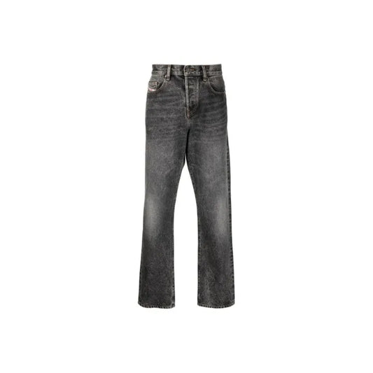 Diesel FW22 Black High-Waist Straight Jeans 0079