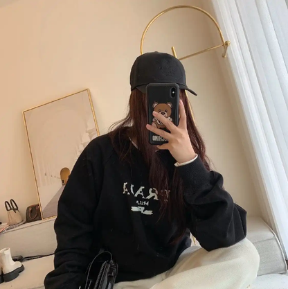 Prada Men's Black Cotton Sweatshirt