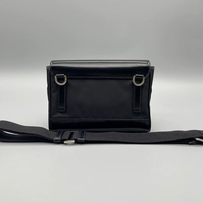 Prada Nylon and Leather Crossbody Bag