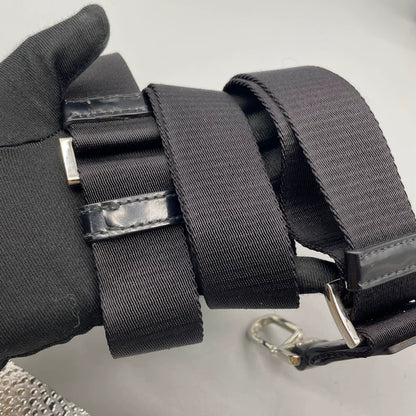 Prada Nylon and Leather Crossbody Bag