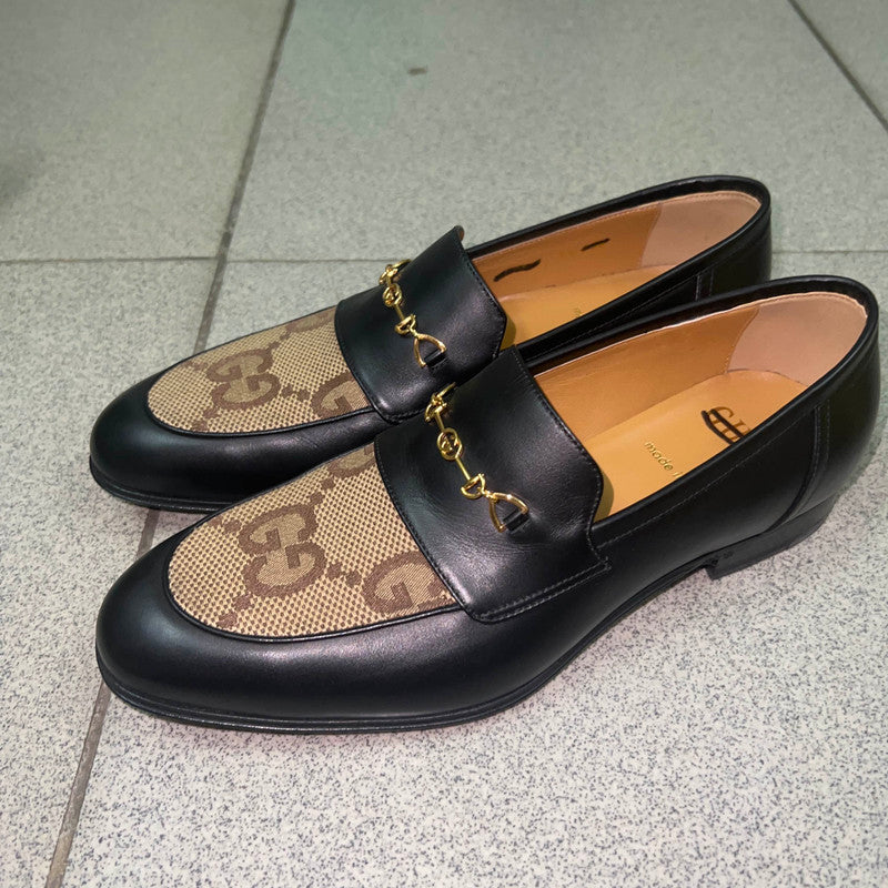 Gucci Casual Leather Shoes in Black and Brown 0079