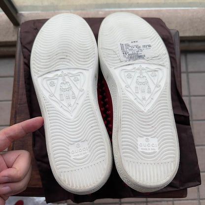 Gucci Red Studded Sneakers for Bold Style 0079