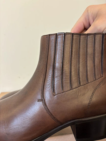 Elegant Brown Chelsea Boots by Lemaire