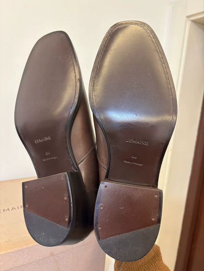 Elegant Brown Chelsea Boots by Lemaire