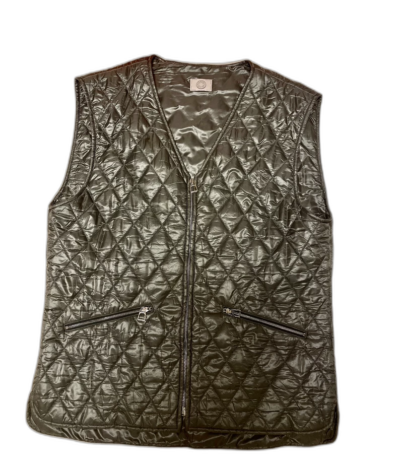 Hermes Quilted Vest in Black Color