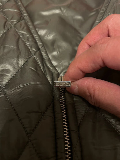 Hermes Quilted Vest in Black Color