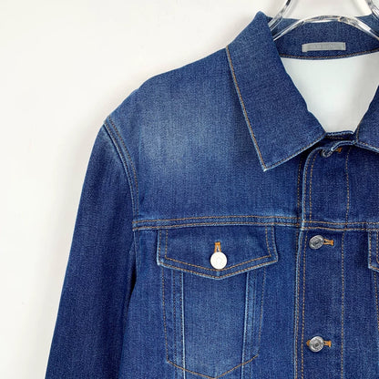 Dior Blue Logo Embossed Denim Jacket
