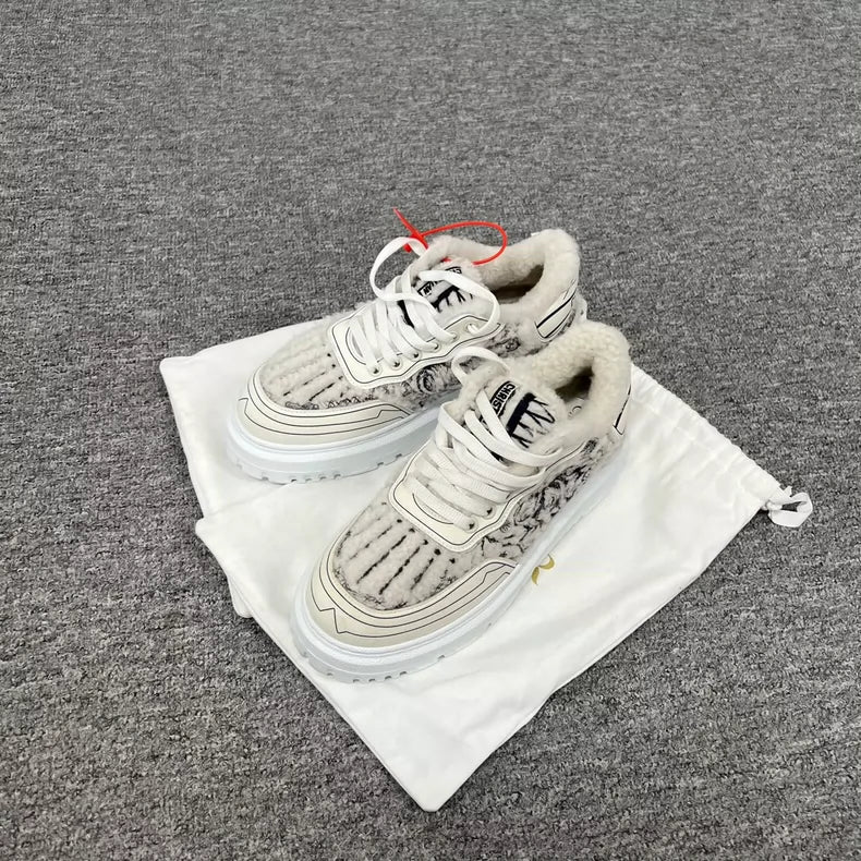 Dior Animal Print Canvas Sneakers