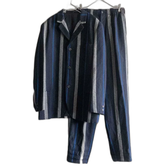 1990s Wool Striped Suit Set by Yohji Yamamoto