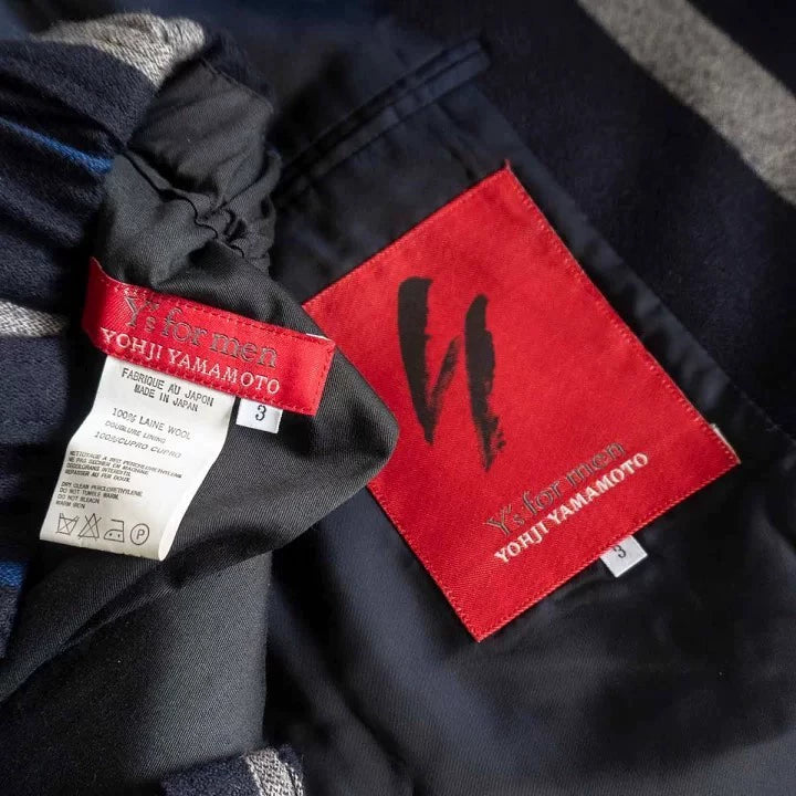 1990s Wool Striped Suit Set by Yohji Yamamoto