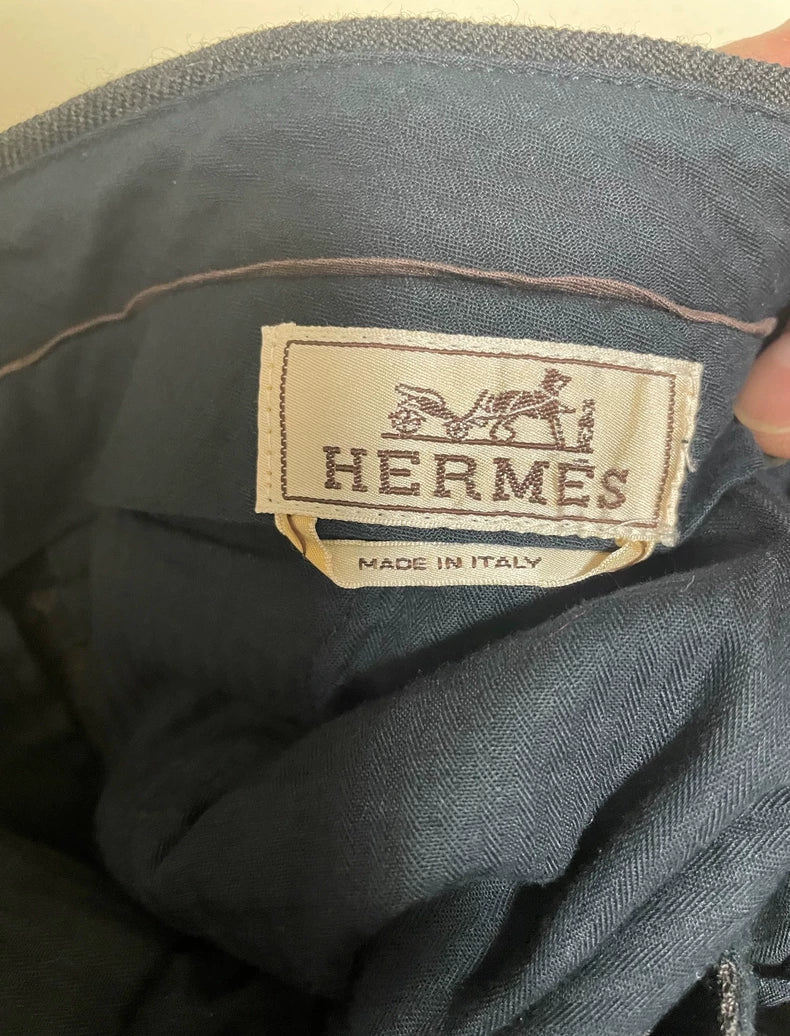 Hermes Men's Wool Casual Pants