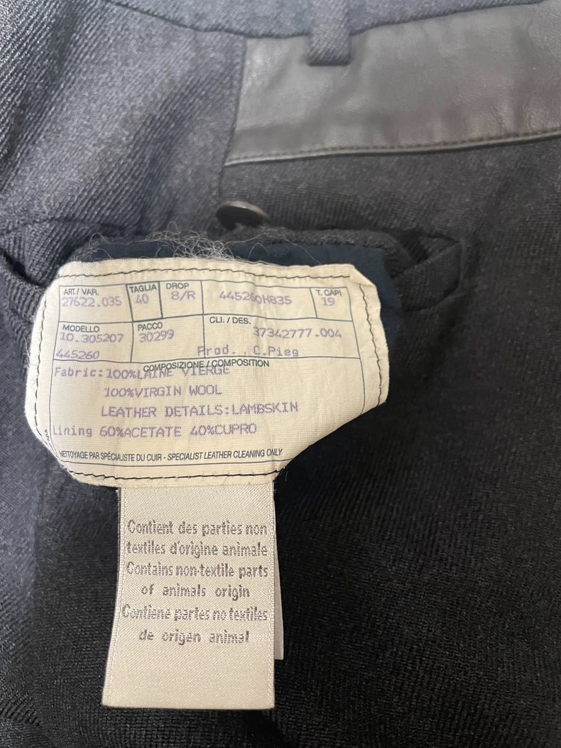 Hermes Men's Wool Casual Pants