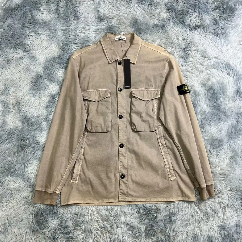 Stone Island Beige Long Sleeve Jacket for Men 0089