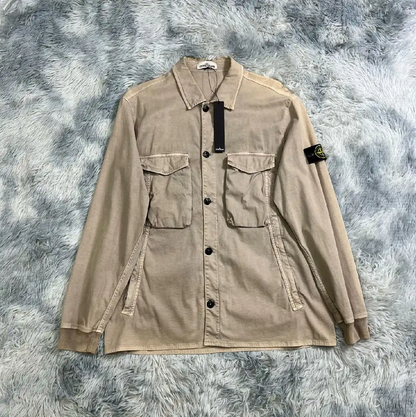 Stone Island Beige Long Sleeve Jacket for Men 0089