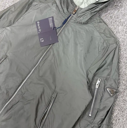Prada Men's Gray Nylon Light Jacket