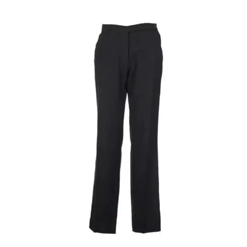 Prada Black Gray Wool Check Casual Pants