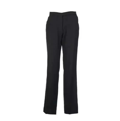 Prada Black Gray Wool Check Casual Pants