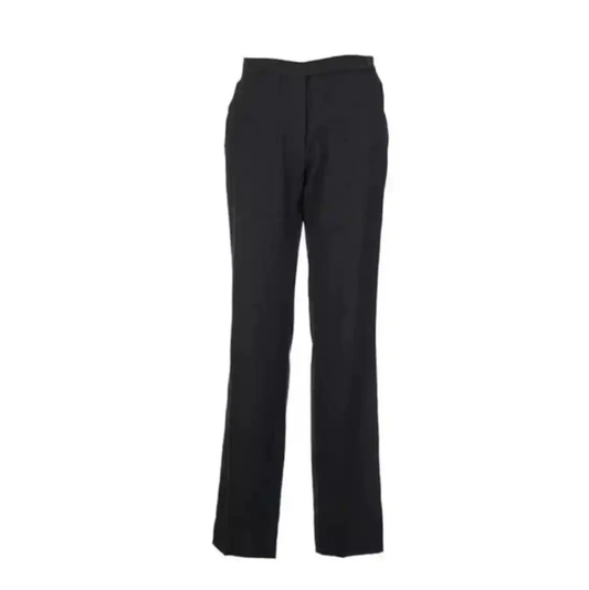 Prada Black Gray Wool Check Casual Pants