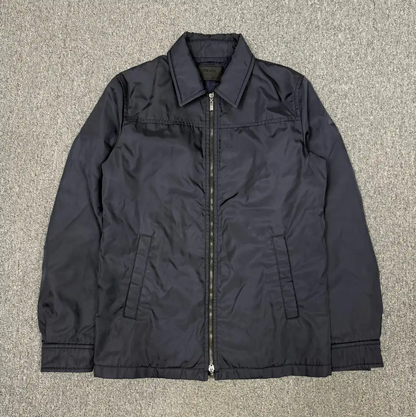 Prada Men's Navy Nylon Jacket in Size L