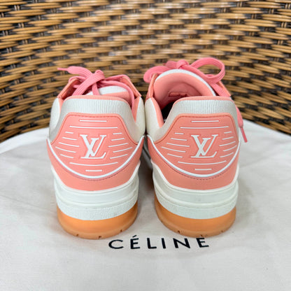 Louis Vuitton Pink Leather Low-Top Sneakers for Men 0079